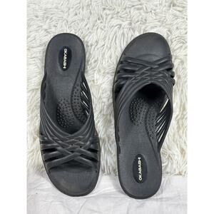 Okabashi Womens Venice Sandals Shoes Size 9.5-10.5 Black